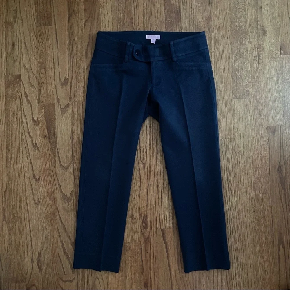 Lilly Pulitzer Luxury Solid True Navy Capri Pants size 4 - Picture 2 of 16